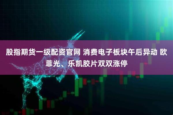 股指期货一级配资官网 消费电子板块午后异动 欧菲光、乐凯胶片双双涨停